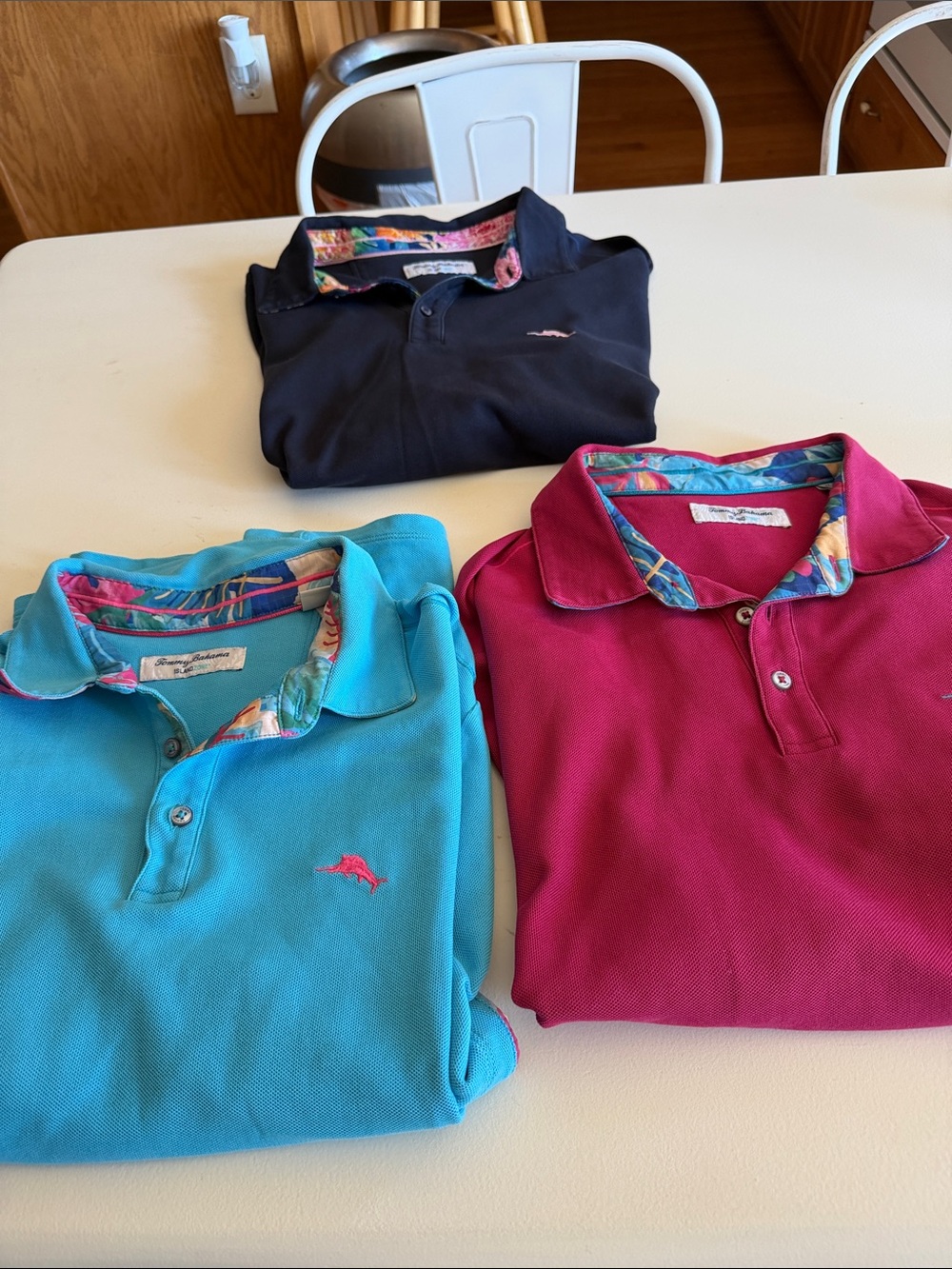 Tommy Bahamas Polo Shirt Lot of 3.  Sz XL. Box50
